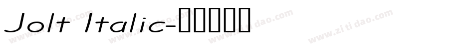 Jolt Italic字体转换